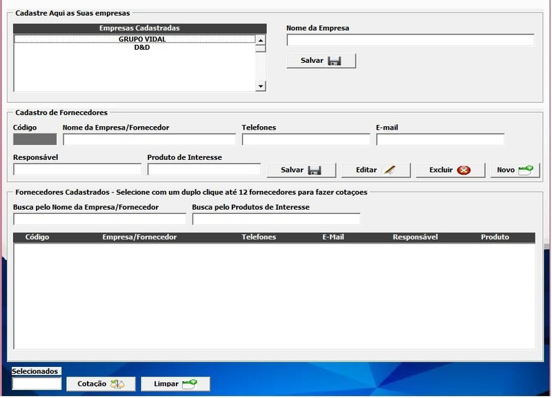 Sistema De Controle De Licitações E Certidões + Cot. De Preços