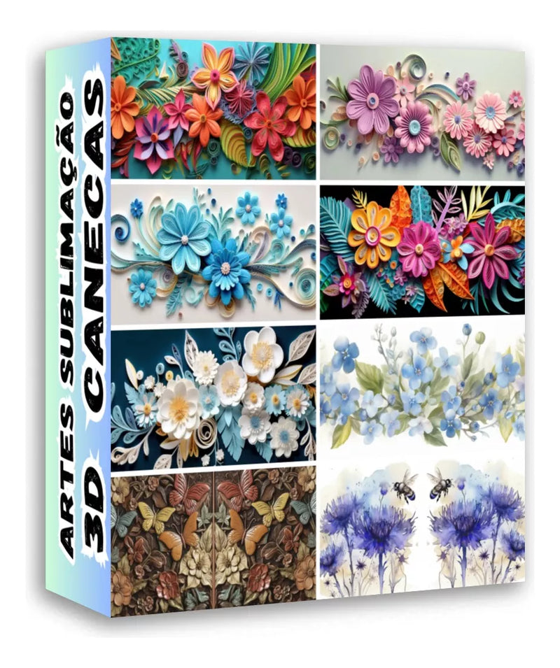 Pack 3000 Artes Digitais 3d Sublimação P/caneca Vários Temas