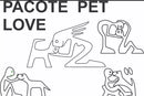 Pacote Vetor Animais Love Pet Aspire Artcan Cnc Laser Router