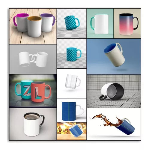 Pack De Mockups De Canecas Editáveis