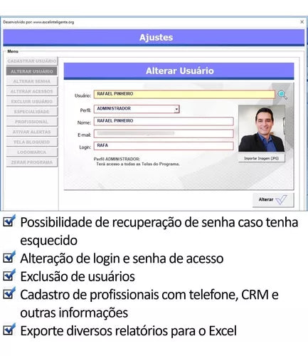 Sistema Agenda, Clientes, Dentista, Consultório, Médicos