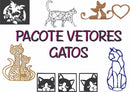 Pacote Vetores Quadros Gatos Pet Corte Cnc Laser Router