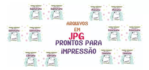 Pacote Arquivos Digitais Impressão Bento Flork Signos