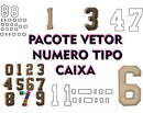 Pacote Arquivos Numero Caixa Vazado Cnc Laser Router Dxf Cdr