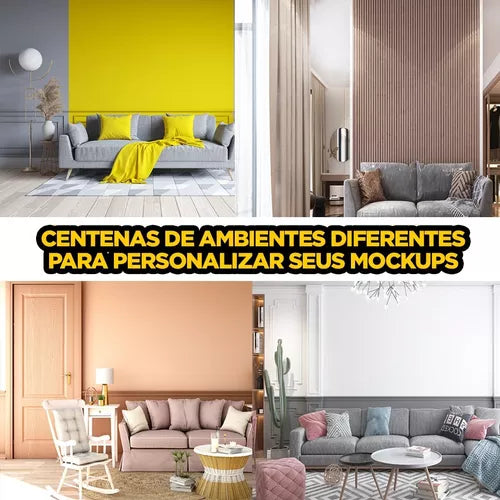 Pack De Mockups De Quadros E Placas Decorativas + Catálogos